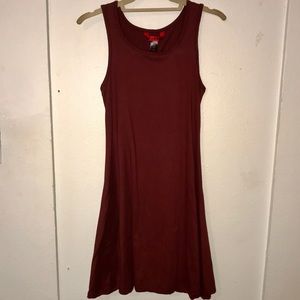 Burgundy Skater Dress